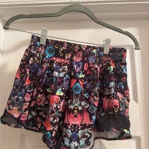 Lululemon Athletica Black and Pink Athletic Shorts